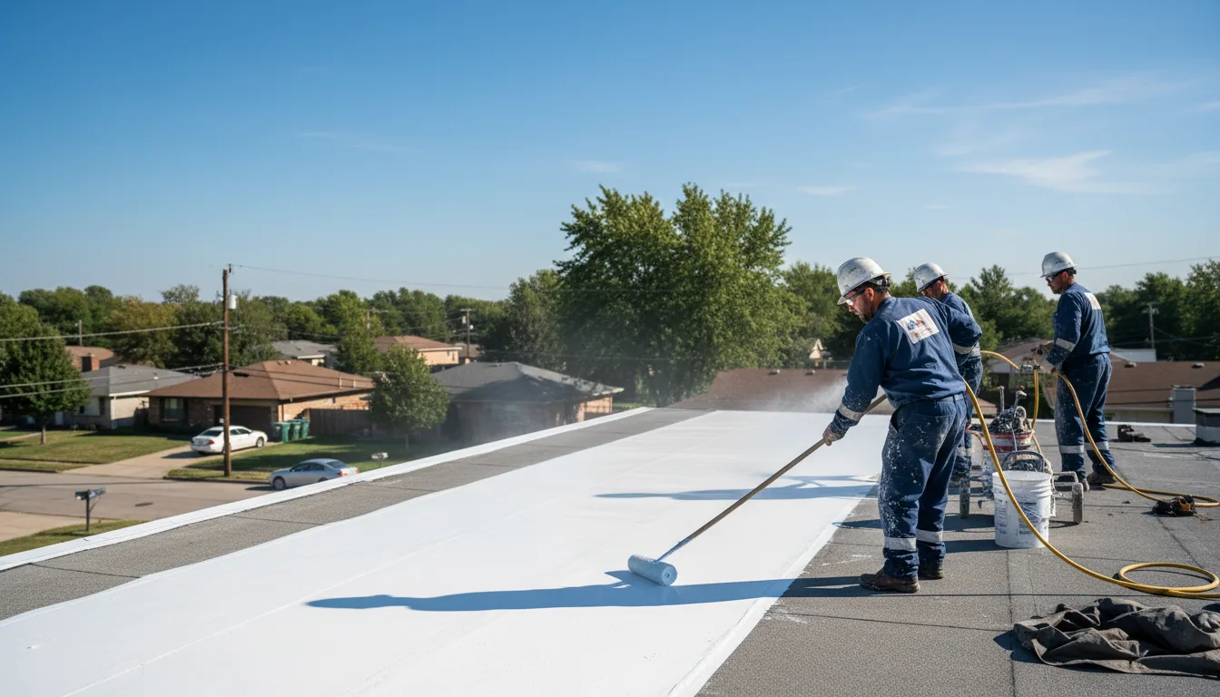 Commercial roof coating in Hughes, AR near me